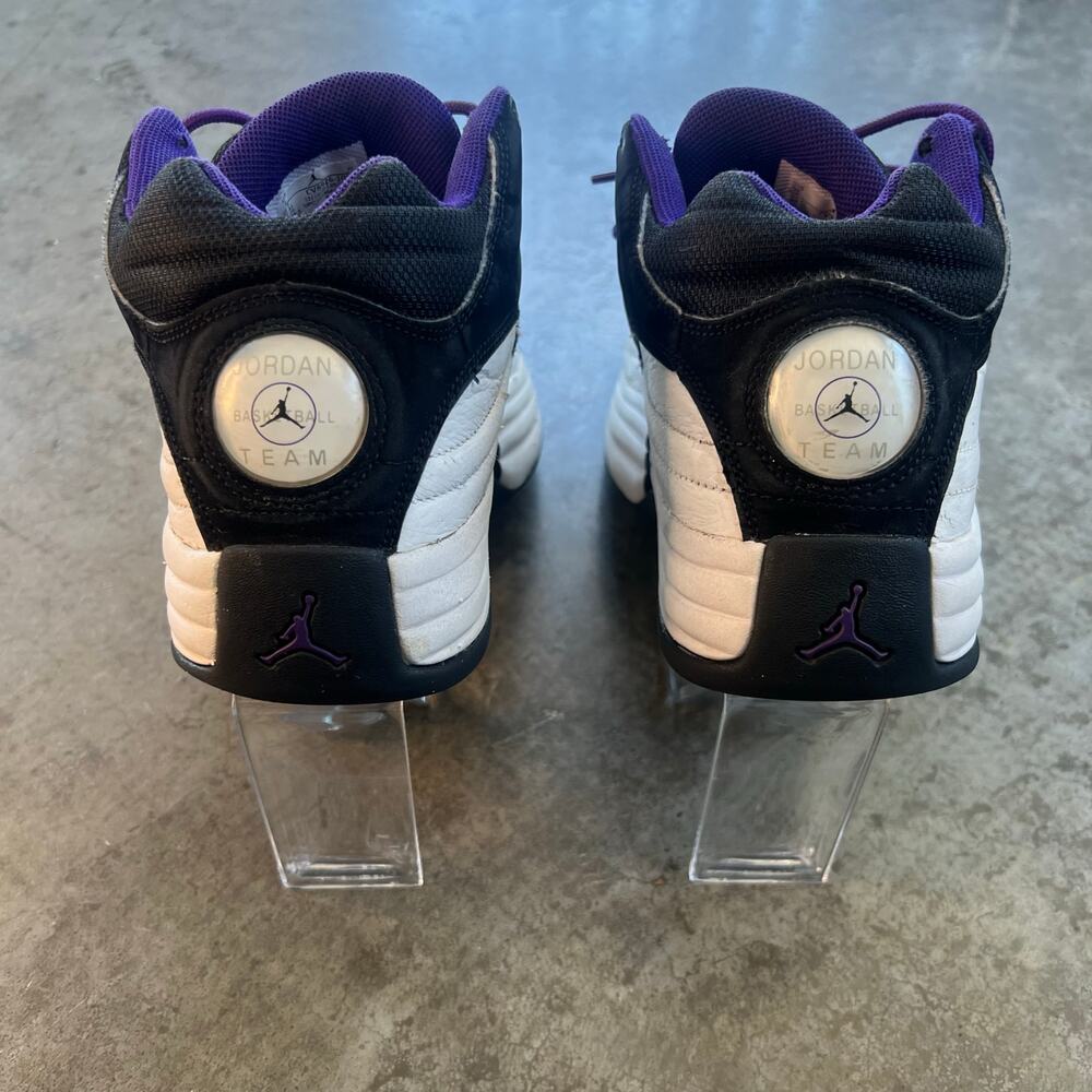 Jordan Pro Strong White Court Purple Size 8 Retro Basketball Sneaker - Picture 6 of 8